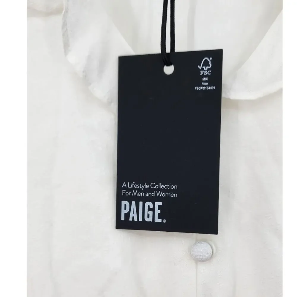 New NWT Revolve Paige Paradis Mini Dress White Size Medium‎